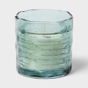 Glass nwt LED Citronella Palm Leaf Grotto Scented Candle 3.5oz - Threshold